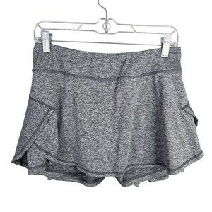 Womens Head Heather Gray Skort Athletic Tennis Golf Polyester Blend Stretch L